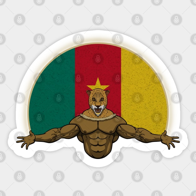 Cheetah Cameroon Sticker by RampArt